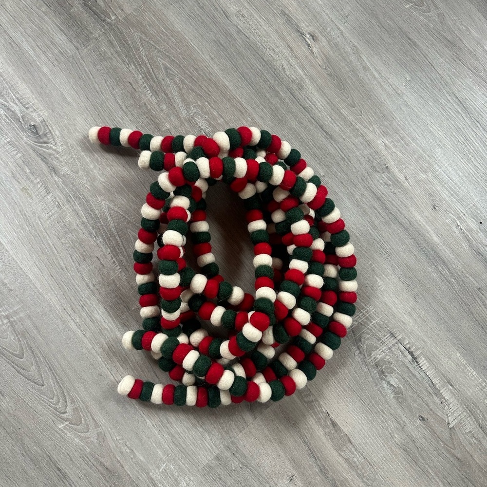 Set of 2 Trader Joe’s Felt Christmas Garlands